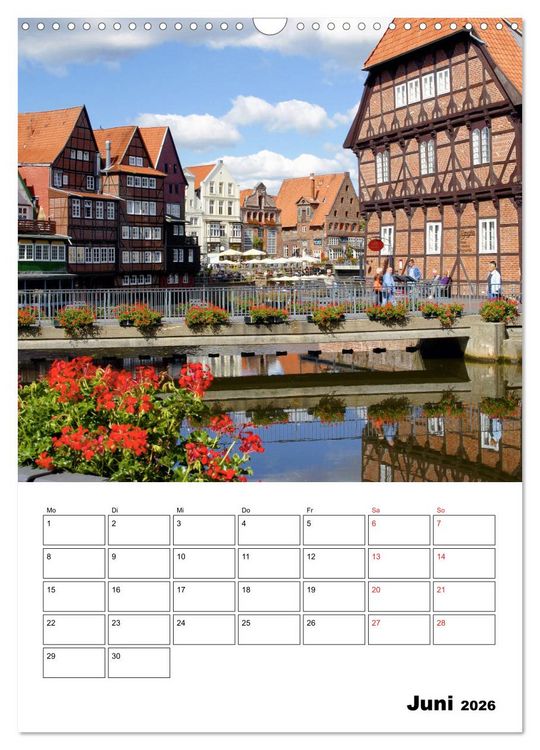 Produktbild: L&uuml;neburg, von der sch&ouml;nsten Seite (Wandkalender 2026 DIN A3 hoch), CALVENDO Monatskalender