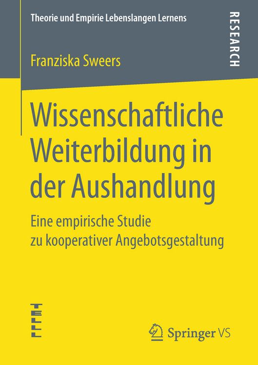 Produktbild: Wissenschaftliche Weiterbildung in der Aushandlung