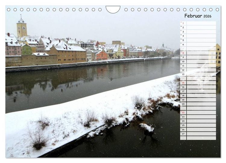 Produktbild: Regensburg erleben (Wandkalender 2026 DIN A4 quer), CALVENDO Monatskalender