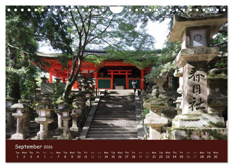 Produktbild: Japan - modern and traditional (Wall Calendar 2026 DIN A4 landscape), CALVENDO 12 Month Wall Calendar
