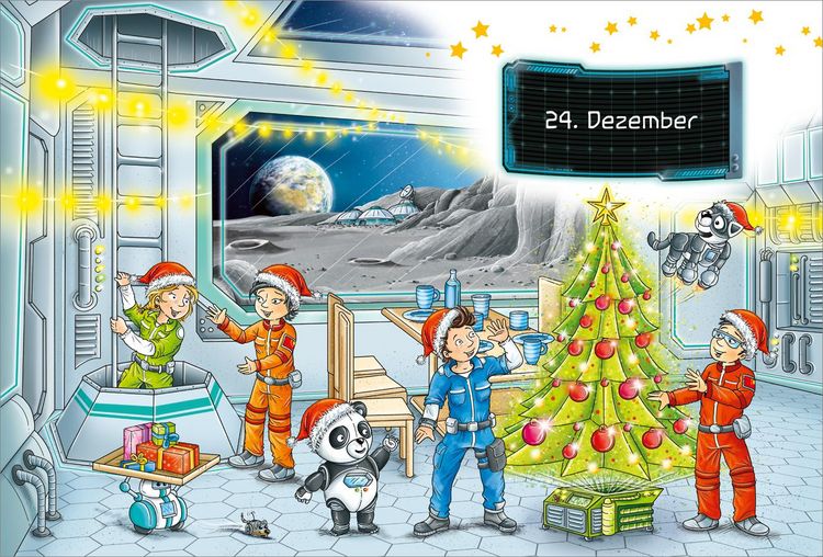 Produktbild: Der kleine Major Tom. Adventskalenderbuch. Weihnachten auf dem Mond