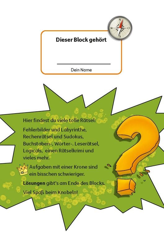 Rätselblock ab 11 Jahre