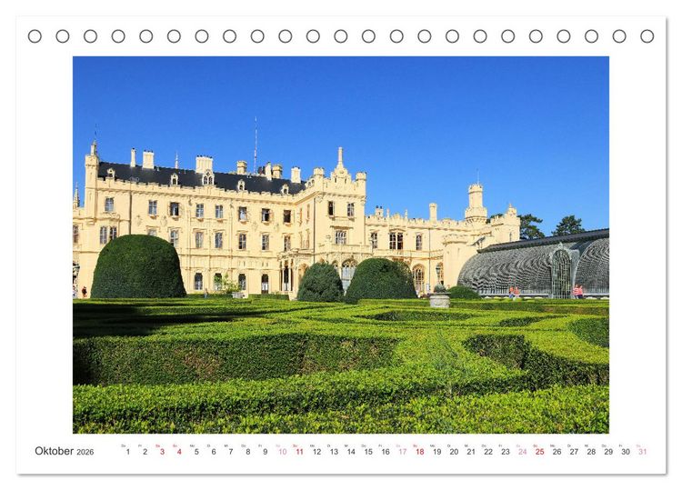 Produktbild: Lednice und Valtice in Tschechien (Tischkalender 2026 DIN A5 quer), CALVENDO Monatskalender