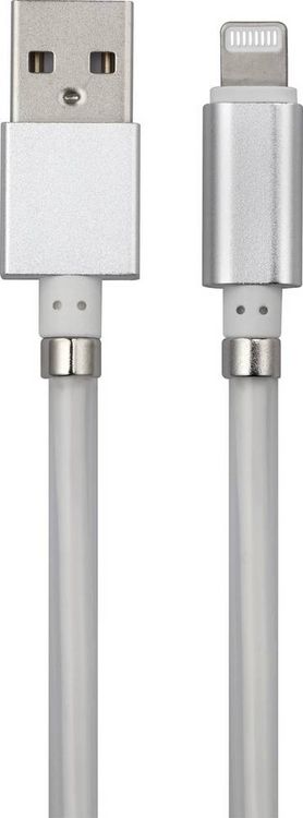 Produktbild: Renkforce USB-Kabel USB 2.0 USB-A Stecker, Apple Lightning Stecker 1.00m Wei&szlig; TO-6897012