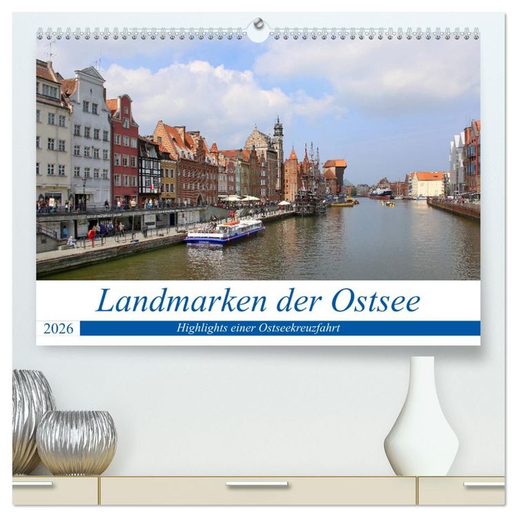 Produktbild: Landmarken der Ostsee (hochwertiger Premium Wandkalender 2026 DIN A2 quer), Kunstdruck in Hochglanz