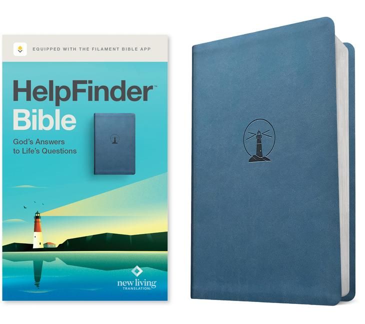 Produktbild: Helpfinder Bible Nlt, Filament Enabled (Leatherlike, Harbor Blue, Red Letter)
