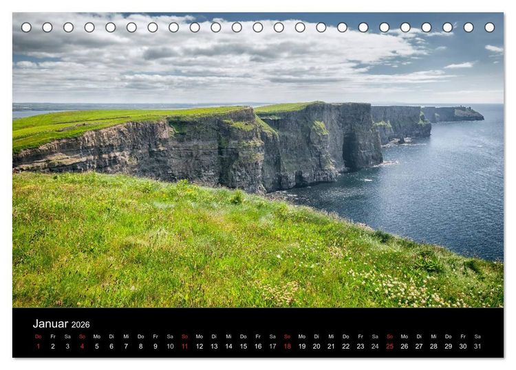 Produktbild: Irland - Zauberhafte Augenblicke (Tischkalender 2026 DIN A5 quer), CALVENDO Monatskalender
