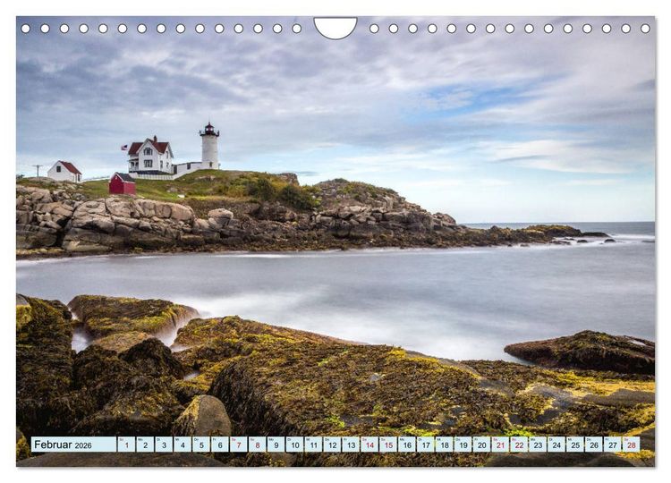 Produktbild: Leuchtt&uuml;rme - Maritime Leuchtfeuer an den K&uuml;sten (Wandkalender 2026 DIN A4 quer), CALVENDO Monatskalender