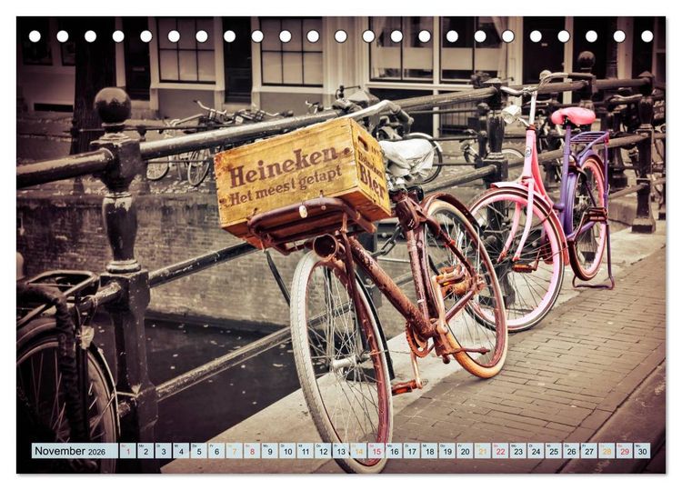 Produktbild: Stadtfahrrad (Tischkalender 2026 DIN A5 quer), CALVENDO Monatskalender