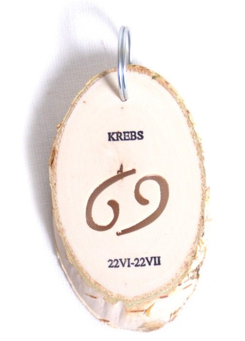 Produktbild: small foot 3661 - Sternzeichen Krebs, 1 St&uuml;ck Anh&auml;nger, Holzscheibe, 7x5cm