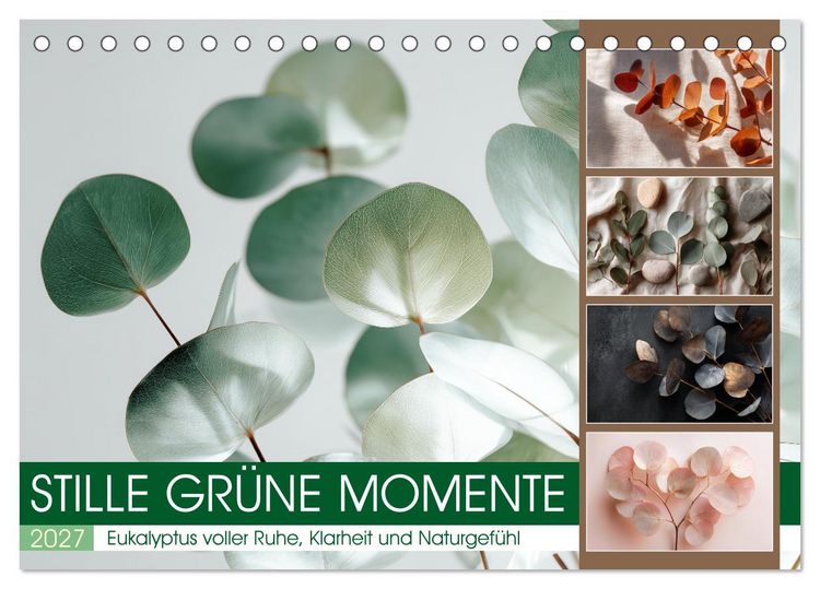 Produktbild: Stille Gr&uuml;ne Momente (Tischkalender 2027 DIN A5 quer), CALVENDO Monatskalender