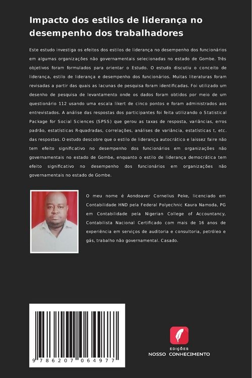 Produktbild: Impacto dos estilos de lideran&ccedil;a no desempenho dos trabalhadores
