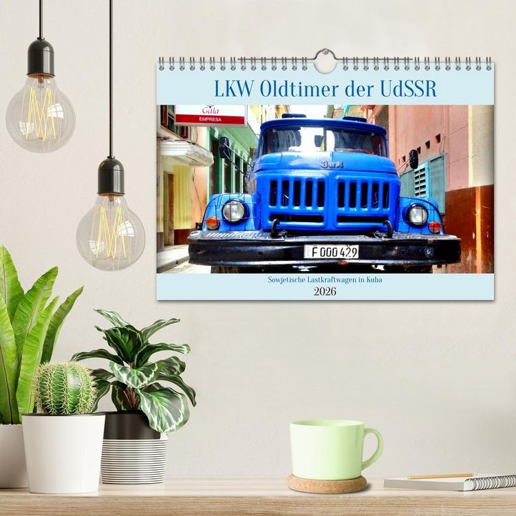 Produktbild: LKW Oldtimer der UdSSR - Sowjetische Lastkraftwagen in Kuba (Wandkalender 2026 DIN A4 quer), CALVENDO Monatskalender