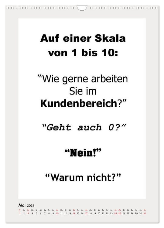 Produktbild: Spr&uuml;chekalender. Witziges f&uuml;rs B&uuml;ro (Wandkalender 2026 DIN A3 hoch), CALVENDO Monatskalender