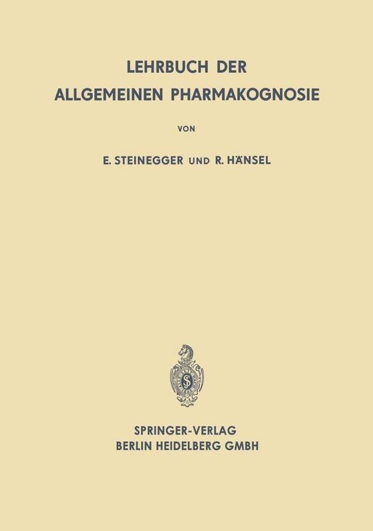 Produktbild: Lehrbuch der Allgemeinen Pharmakognosie