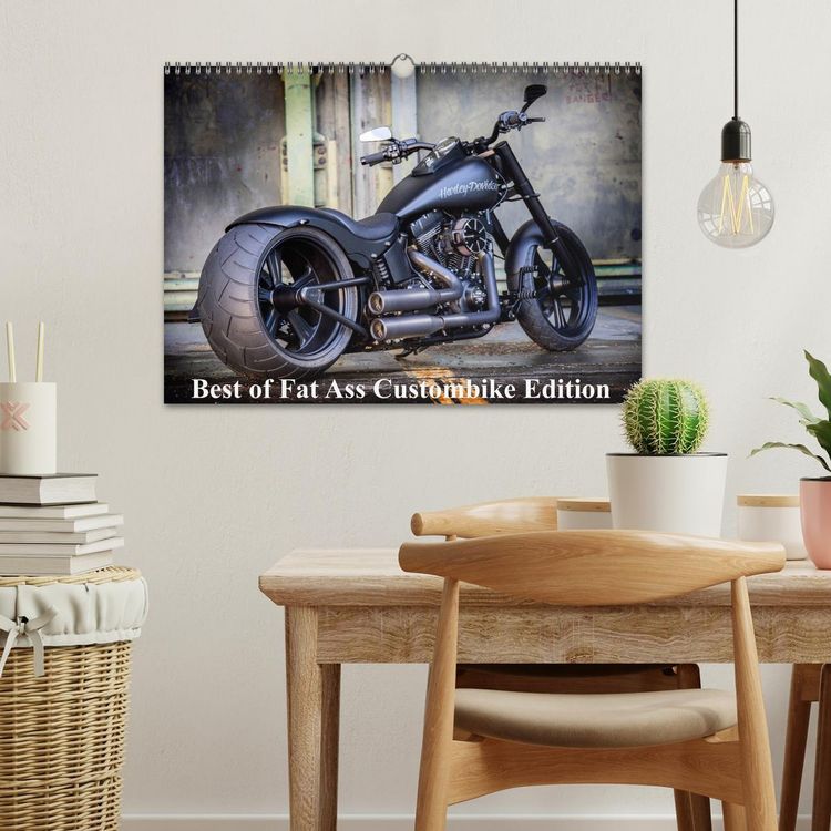 Produktbild: Exklusive Best of Fat Ass Custombike Edition, feinste Harleys mit fettem Hintern (Wandkalender 2025 DIN A3 quer), CALVENDO Monatskalender