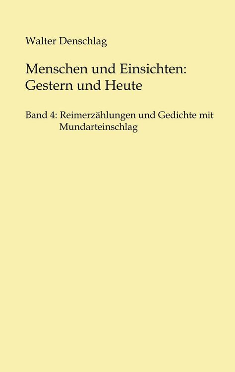 Produktbild: Menschen und Einsichten: Gestern und Heute