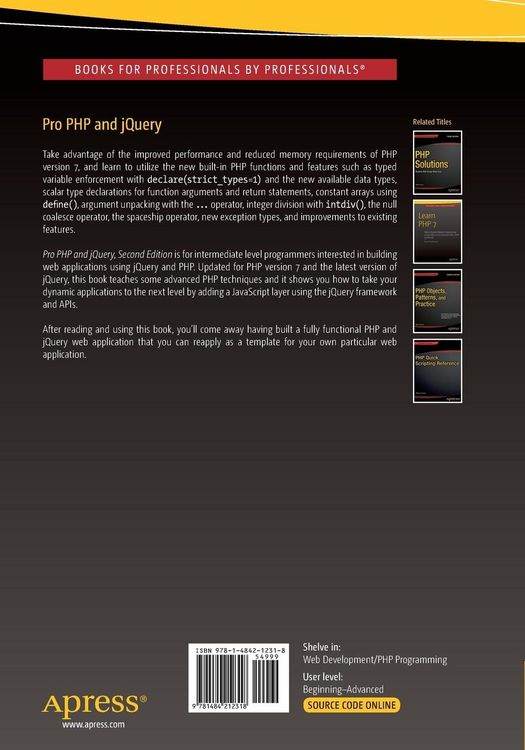 Produktbild: Pro PHP and jQuery