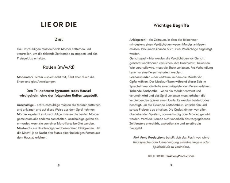 Produktbild: Lie or Die
