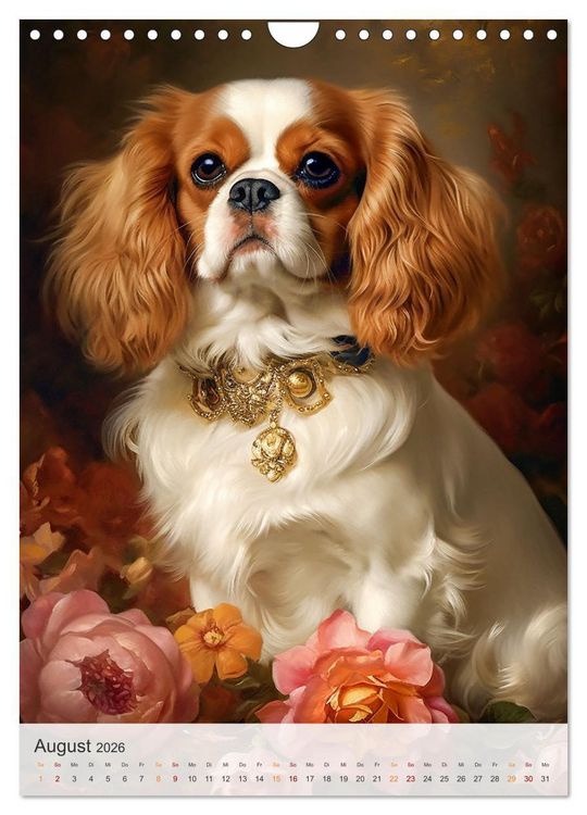 Produktbild: Cavalier King Charles Spaniel (Wandkalender 2026 DIN A4 hoch), CALVENDO Monatskalender