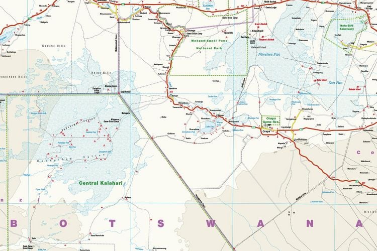 Produktbild: Reise Know-How Landkarte Botswana 1 : 1.000.000