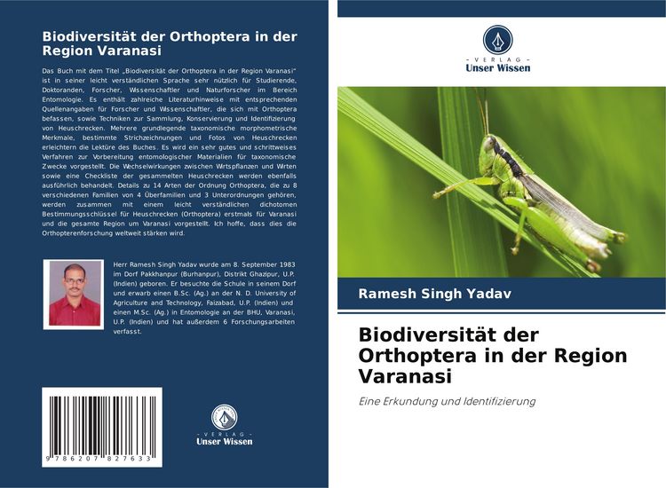 Produktbild: Biodiversit&auml;t der Orthoptera in der Region Varanasi