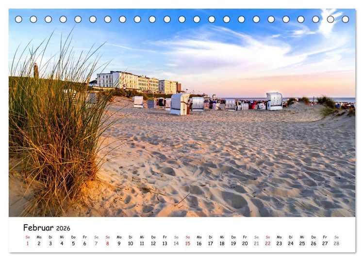 Produktbild: Borkum, bezaubernde Nordseeinsel (Tischkalender 2026 DIN A5 quer), CALVENDO Monatskalender