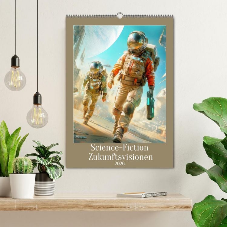 Produktbild: Science-Fiction Zukunftsvisionen (Wandkalender 2026 DIN A2 hoch), CALVENDO Monatskalender