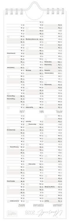 Produktbild: Streifenkalender kompakt 2027