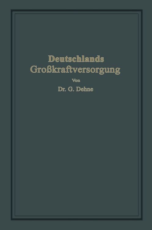 Produktbild: Deutschlands Gro&szlig;kraftversorgung