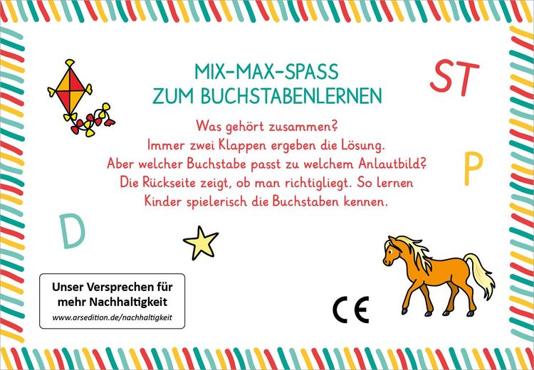 Produktbild: Lernraupe &ndash; Mix-Max Erste Buchstaben