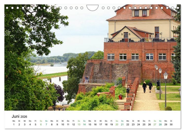 Produktbild: Entlang der sch&ouml;nen Elbe - Jerichow, Tangerm&uuml;nde und Havelberg (Wandkalender 2026 DIN A4 quer), CALVENDO Monatskalender