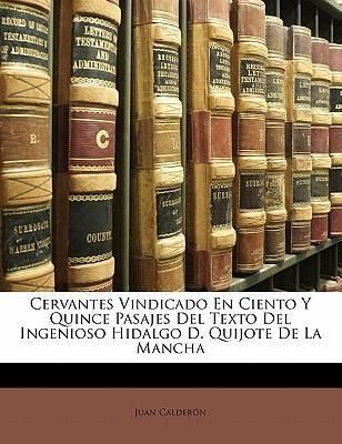 Produktbild: Caldern, J: Spa-Cervantes Vindicado En Cie