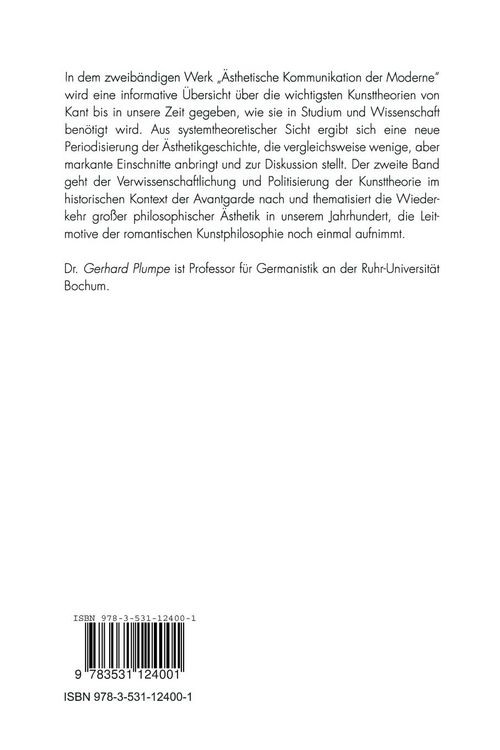 Produktbild: &Auml;sthetische Kommunikation der Moderne