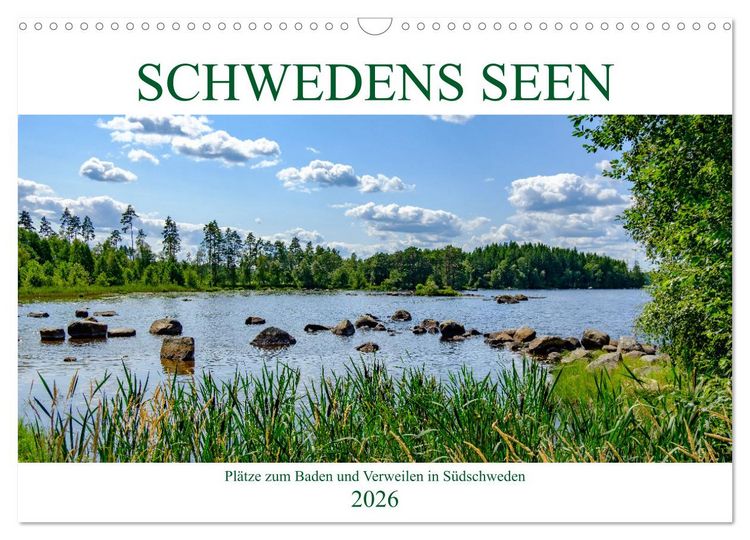 Produktbild: Schwedens Seen (Wandkalender 2026 DIN A3 quer), CALVENDO Monatskalender
