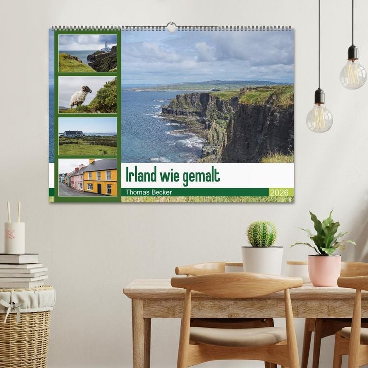 Produktbild: Irland wie gemalt (Wandkalender 2026 DIN A2 quer), CALVENDO Monatskalender