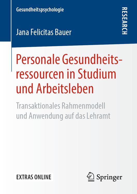 Produktbild: Personale Gesundheitsressourcen in Studium und Arbeitsleben