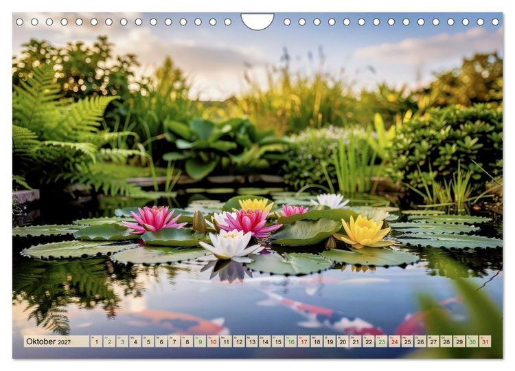 Produktbild: Oase im Garten (Wandkalender 2027 DIN A4 quer), CALVENDO Monatskalender