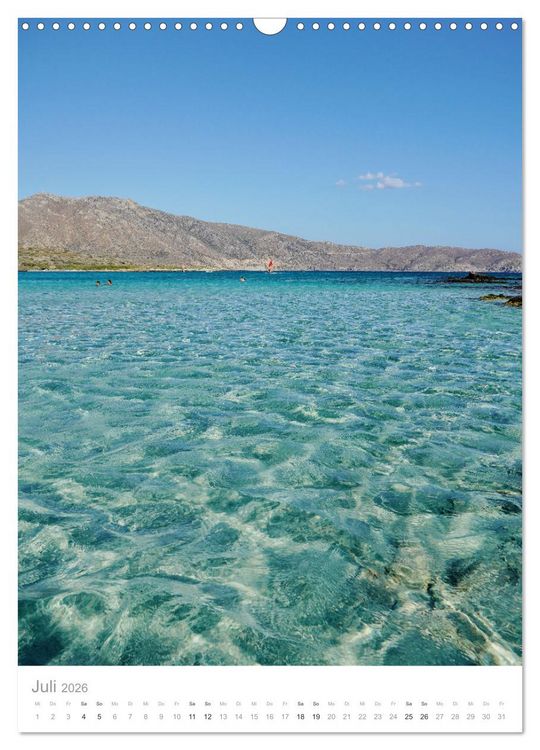Produktbild: Kreta - Sonne, Meer und griechische Lebensart (Wandkalender 2026 DIN A3 hoch), CALVENDO Monatskalender