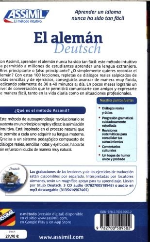 Produktbild: ASSiMiL El Alem&aacute;n / Deutsch als Fremdsprache