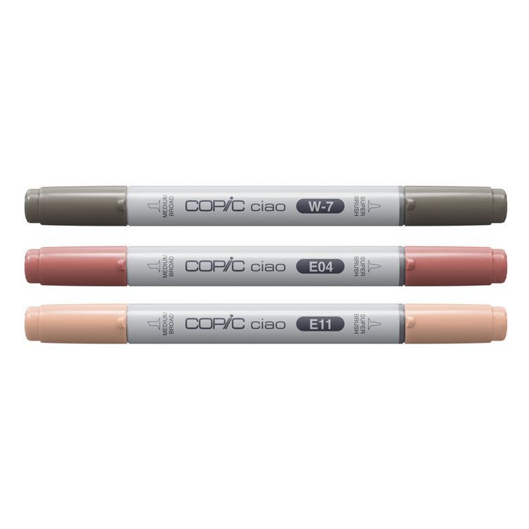 Produktbild: Copic Marker Set Ciao LAYER&MIX Warm Palette 3 St&uuml;ck Faltschachtel