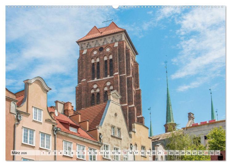 Produktbild: Danzig - Polnische Hansestadt (Wandkalender 2026 DIN A2 quer), CALVENDO Monatskalender