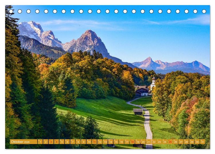 Produktbild: Kirchturmspitzen (Tischkalender 2026 DIN A5 quer), CALVENDO Monatskalender