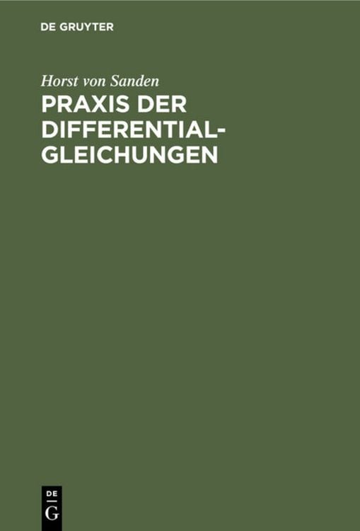 Produktbild: Praxis der Differentialgleichungen
