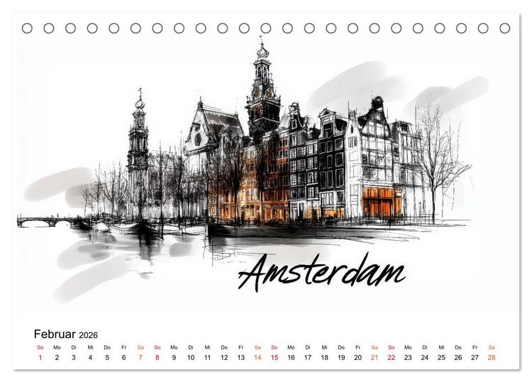 Produktbild: Europas St&auml;dte - ein Kalender f&uuml;r Entdecker (Tischkalender 2026 DIN A5 quer), CALVENDO Monatskalender
