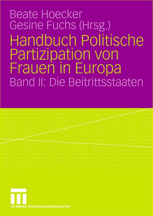 Produktbild: Handbuch Politische Partizipation von Frauen in Europa