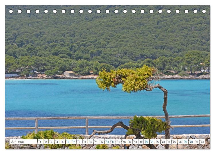 Produktbild: Mallorca - Azurblaues Mittelmeer zum Tr&auml;umen (Tischkalender 2026 DIN A5 quer), CALVENDO Monatskalender