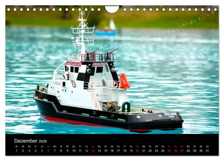 Produktbild: Modellboote in ihrem Element (Wandkalender 2026 DIN A4 quer), CALVENDO Monatskalender