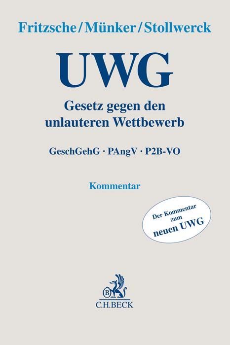 Produktbild: Gesetz gegen den unlauteren Wettbewerb. UWG