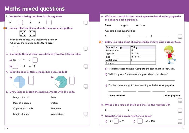 Produktbild: Year 2 Maths and English KS1 Targeted Study & Practice Book